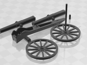Blakely Artillery 4 9 pdr 3D Print Model