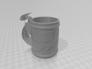 Dragon Bowl Taza Dragon 3D Print Model