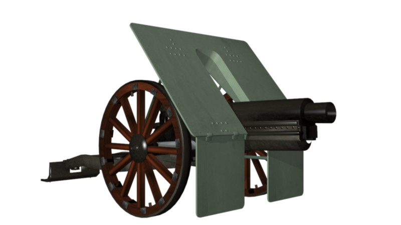 斯柯达 90 毫米哥伦比亚 3D 模型 .c4d .max .obj .3ds .fbx .stl .blend