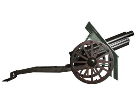 斯柯达 90 毫米哥伦比亚 3D 模型