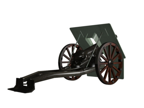 斯柯达 90 毫米哥伦比亚 3D 模型