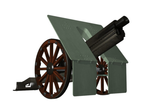 斯柯达 90 毫米哥伦比亚 3D 模型