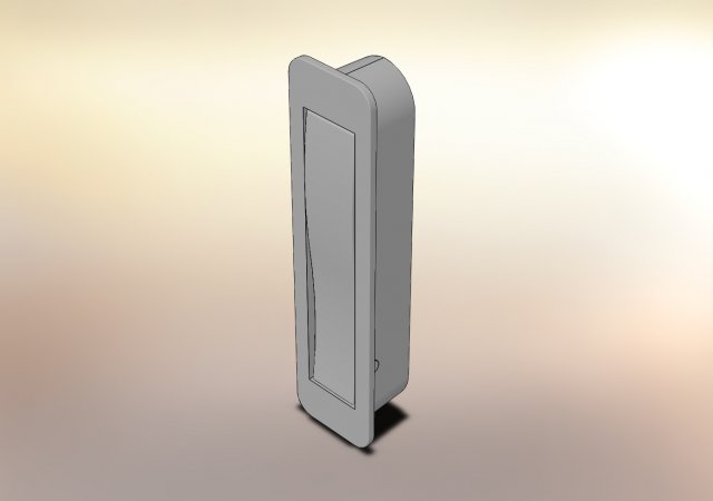 single-horn hook s-small chrome Model 3D .c4d .max .obj .3ds .fbx .stl .blend 