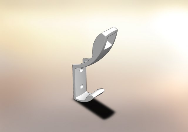profile hook two-horn Model 3D .c4d .max .obj .3ds .fbx .stl .blend 
