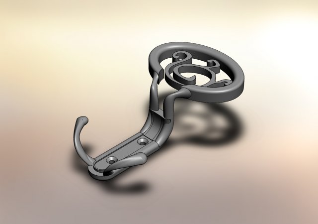 rome three-cornered hook 3D 모델 .c4d .max .obj .3ds .fbx .stl .blend 