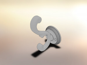 two-legged hook Modello 3D