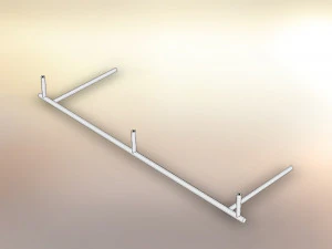 kit appendiabiti cromo opaco Modello 3D