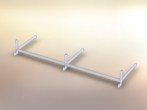 hanger kit chrome matt 3D 모델