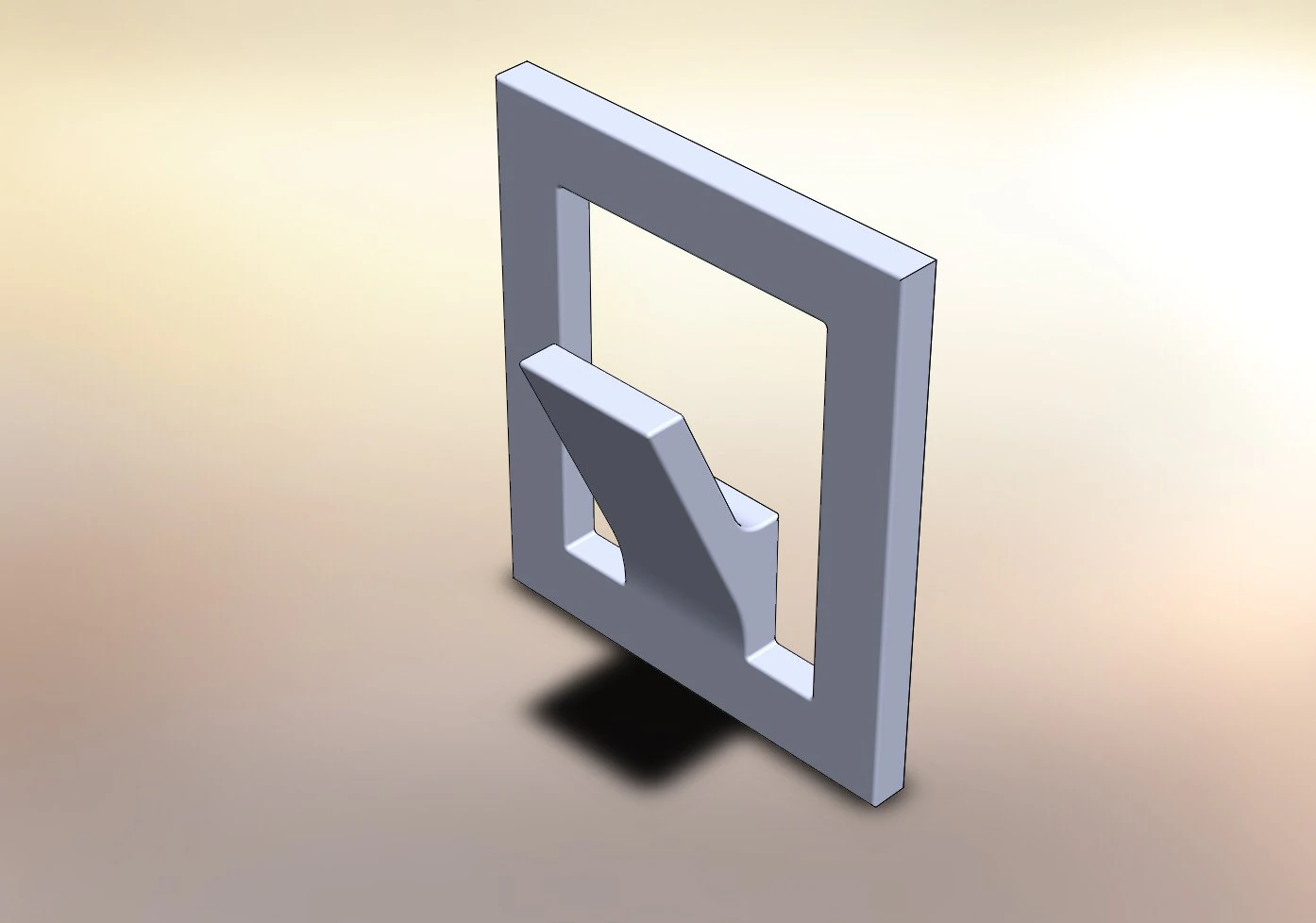 spiro hook single-horn chrome 3D Model .c4d .max .obj .3ds .fbx .stl .blend 