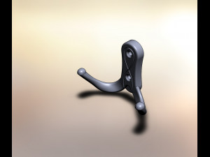serpente double-horn hook 3D 모델