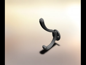 zampa two-horn hook 3D 모델