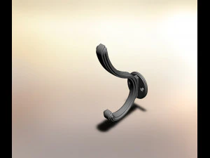 gancio per zampa a due corni Modello 3D