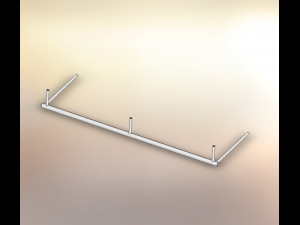 silen hanger kit chrome matt 3D 모델