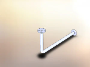 aspro askı aparatı krom mat 3D Model