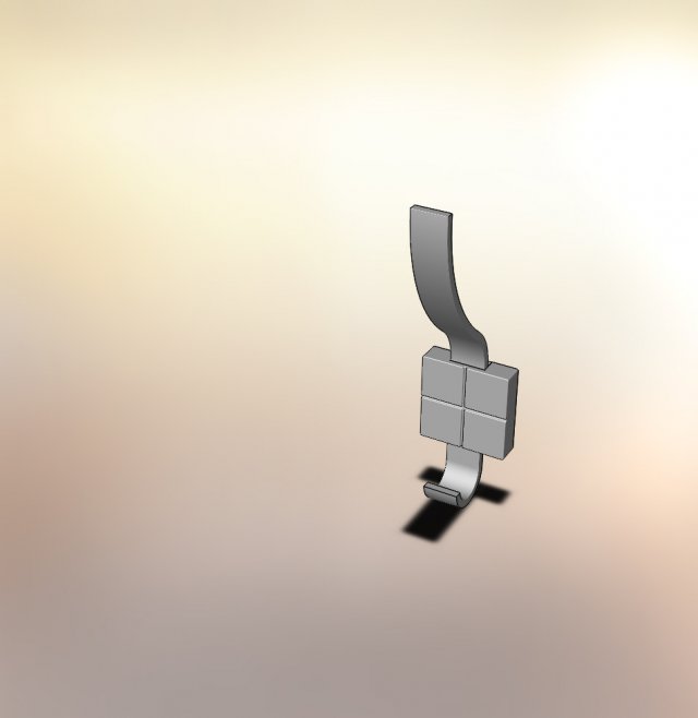sparta hook two-horn bronze aged Modello 3D .c4d .max .obj .3ds .fbx .stl .blend 