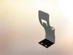 spiro kanca iki boynuzlu krom 3D Model