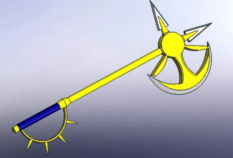 axe escanor 3D Model .c4d .max .obj .3ds .fbx .stl .blend 