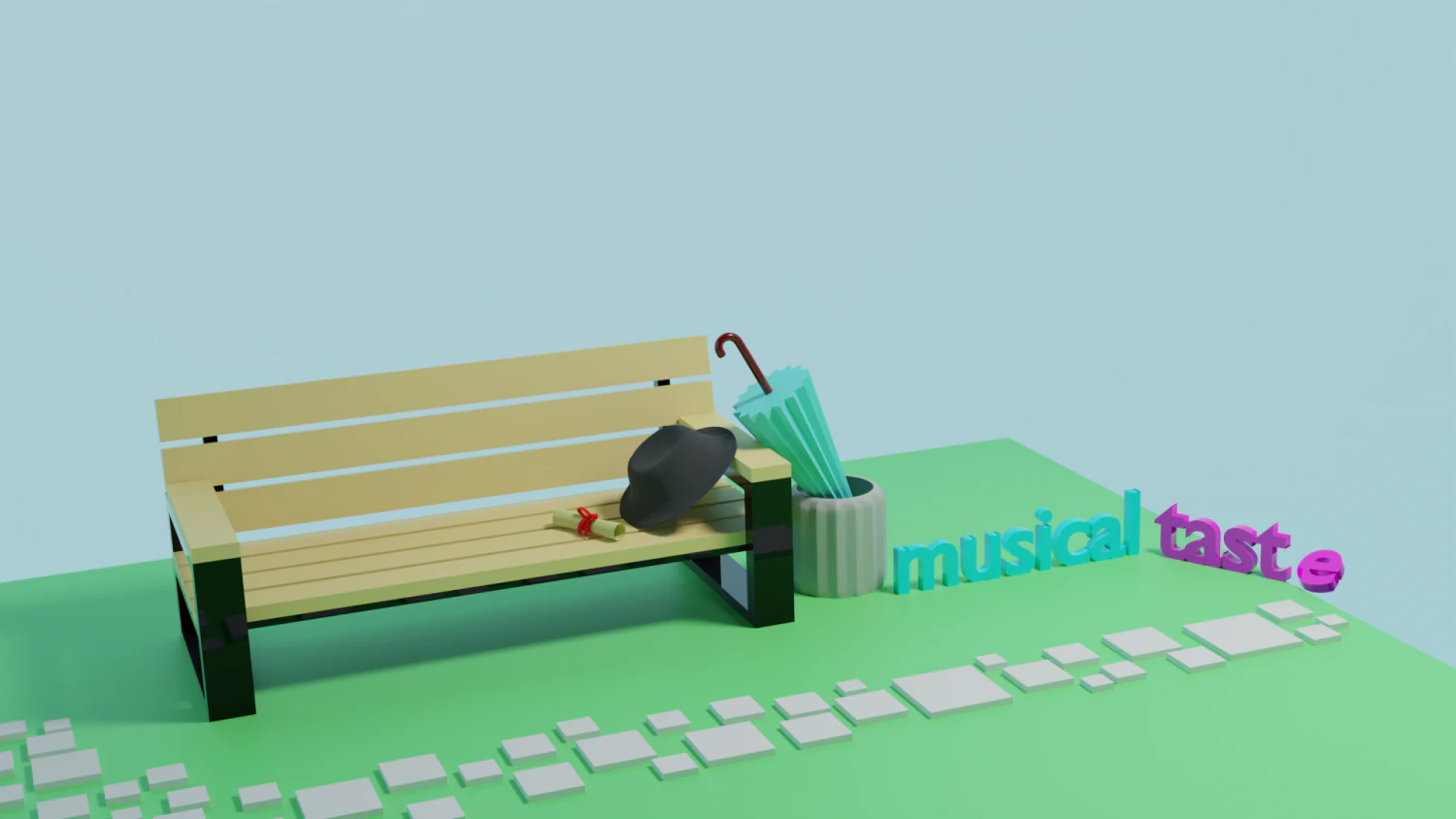 bench 3D Model .c4d .max .obj .3ds .fbx .stl .blend 