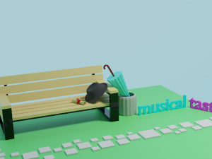 bench 3D 모델