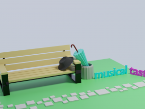 bench 3D Модель