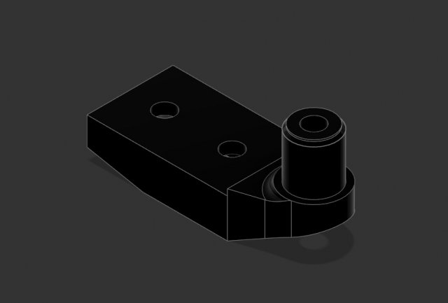 volvo 480 front light holder 3D Druckmodell .c4d .max .obj .3ds .fbx .stl .blend