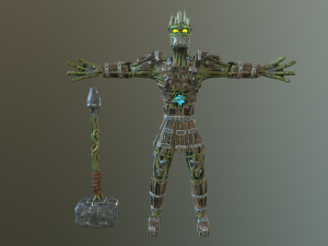 hhe wooden man low-poly 3D 모델