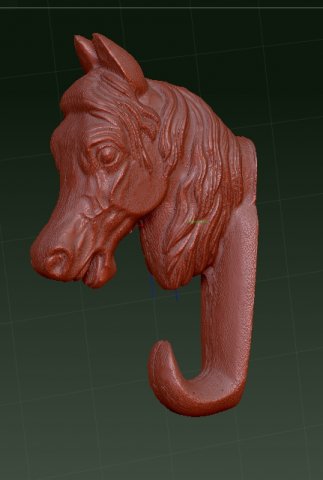 horse head wall hook 3d print model 3D Model .c4d .max .obj .3ds .fbx .stl .blend