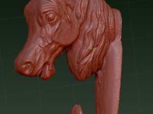 horse head wall hook 3d print model 3D 模型