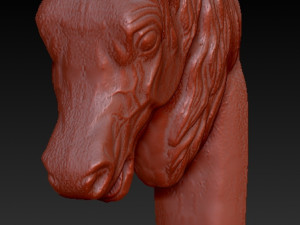 horse head wall hook 3d print model 3D Model