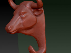 bull head wall hook Modelo de impresión 3D