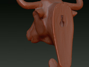 bull head wall hook Modelo de impresión 3D