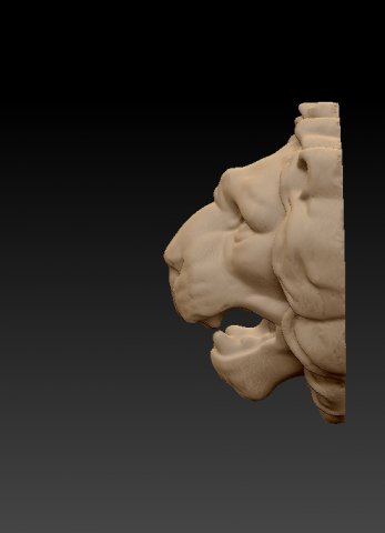 lion head 3d print model 3D-Druckmodell .c4d .max .obj .3ds .fbx .stl .blend 