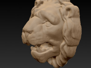 lion head 3d print model 3D-Druckmodell