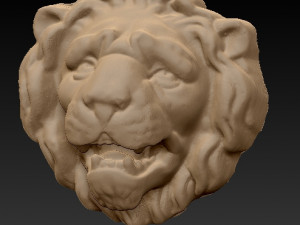lion head 3d print model 3D-Druckmodell