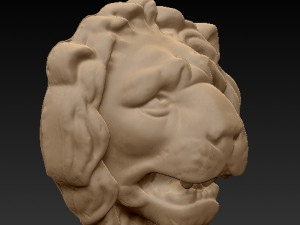 lion head 3d print model 3D-Druckmodell