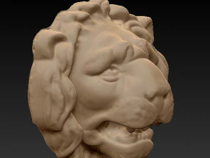 lion head 3d print model 3D Print Model