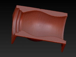 concrete vase mold 3d print model h25cm 3D-Druckmodell