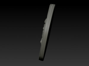 beware of the dog plaque 3D Baskı Modeli