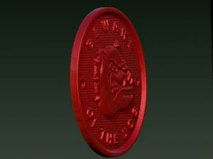 beware of the dog plaque v2 3D Print Model