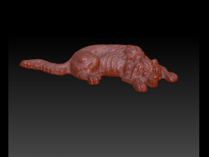 skinny dog sculpture 3D-Druckmodell