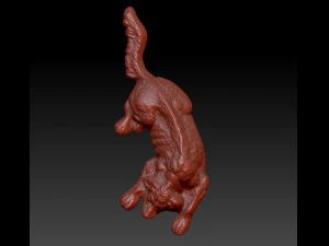 skinny dog sculpture 3D Print Model