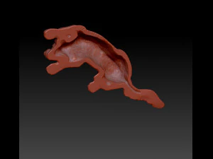 skinny dog sculpture 3D Print Model
