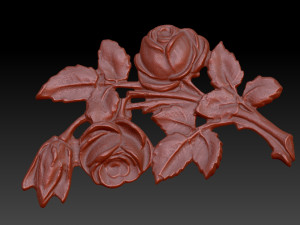 rose wall decoration v2 3D Print Model