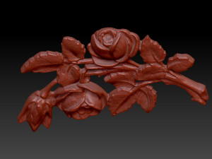 rose wall decoration v2 3D Принт Модель