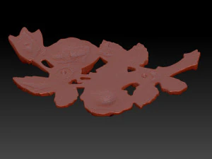 rose wall decoration v2 3D Print Model