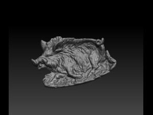 wild boar ashtry 3D Принт Модель