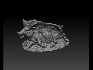 wild boar ashtry 3D Принт Модель