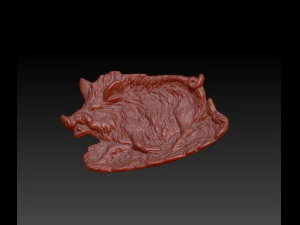wild boar ashtry 3D Print Model