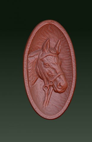 horse relief plaque Modelo de Impressão 3D .c4d .max .obj .3ds .fbx .stl .blend 