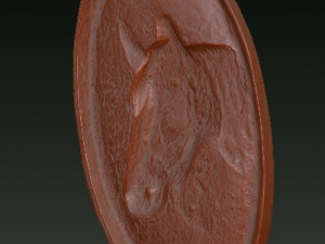 horse relief plaque Modelo de Impressão 3D